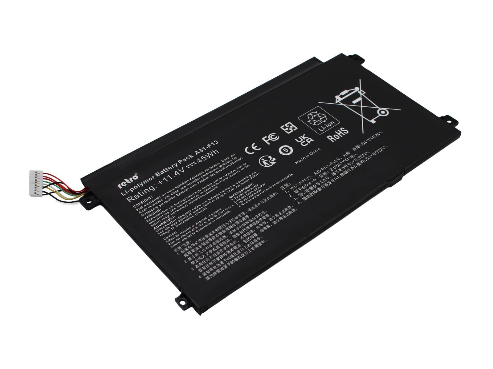 RETRO A31-F13 Notebook Bataryası