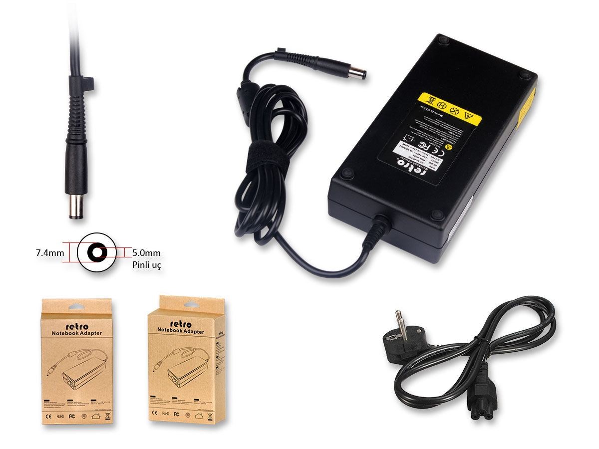 RETRO Acer Predator 19.5V 9.23A 180W Pinli U� Notebook Adapt�r RNA-AC09