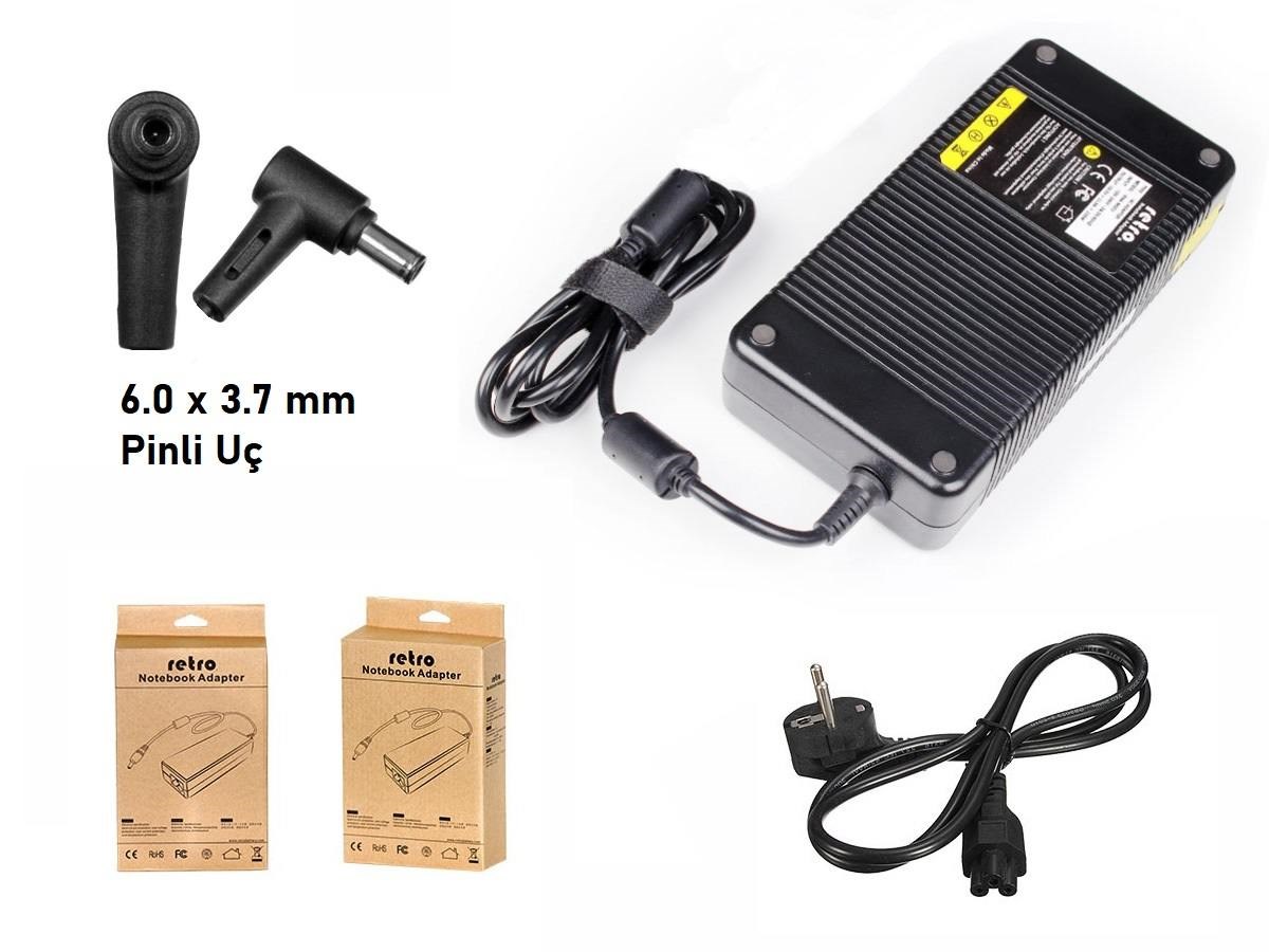 RETRO Asus 19.5V 11.8A 230W Pinli U� (6.0 mm) Notebook Adapt�r RPA-AC330