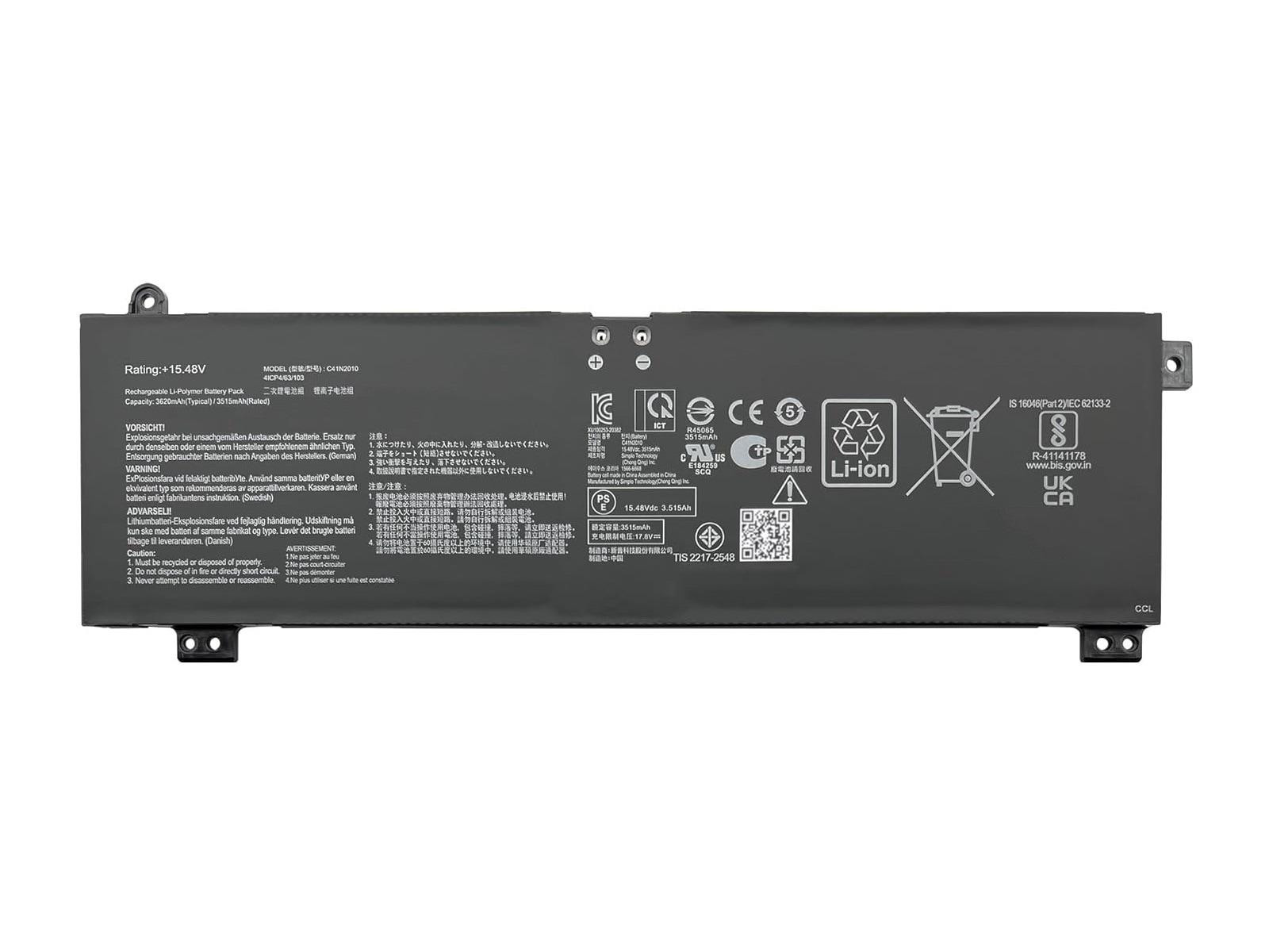 RETRO Asus C41N2010 Notebook Bataryası