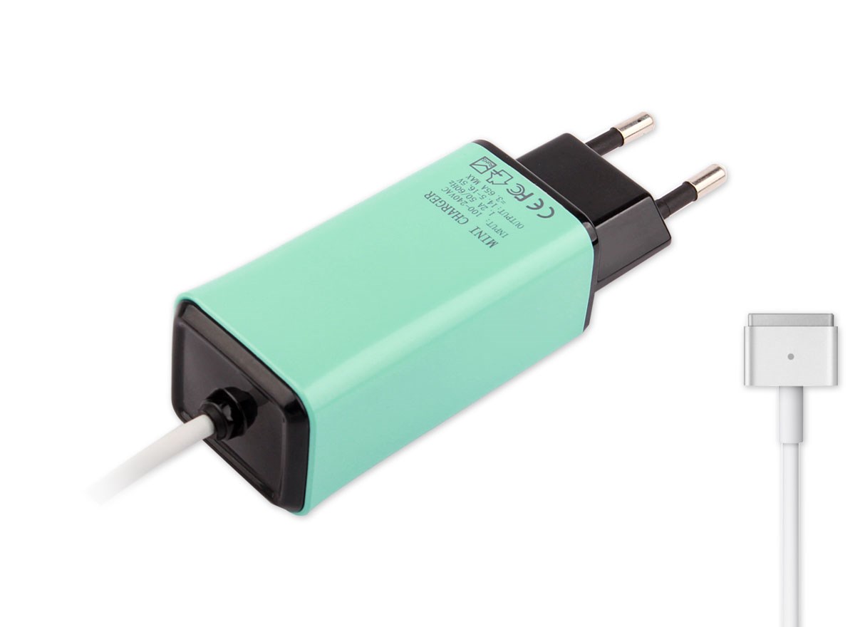 RETRO-Color, Apple MacBook 45W-60W MagSafe 2 Mini Adapt�r - Turkuaz
