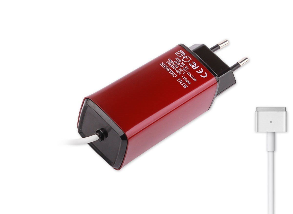 RETRO-Color, Apple MacBook 85W MagSafe 2 Mini Adapt�r - K�rm�z�