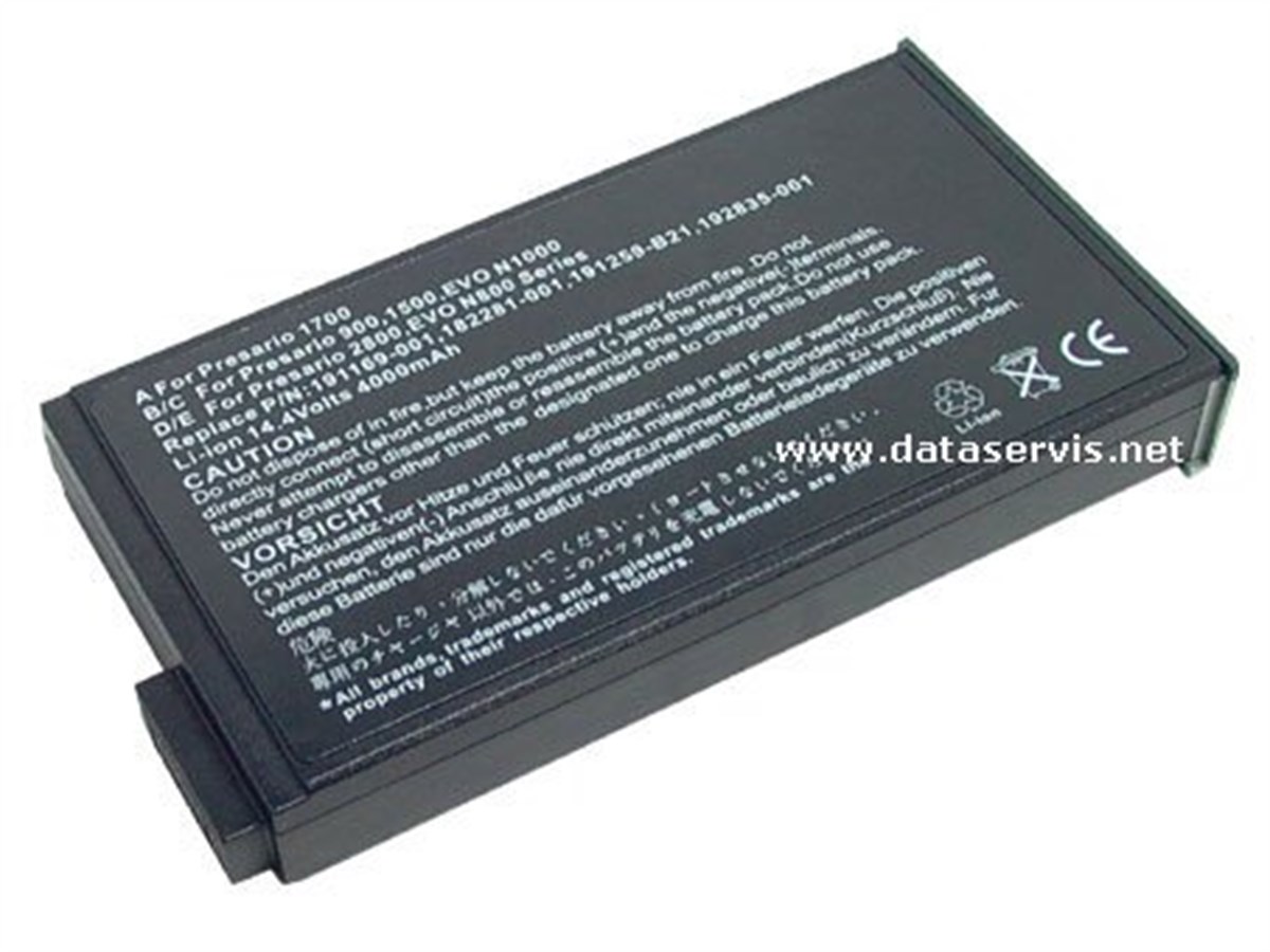 RETRO Compaq Evo N160, Presario 1700, 1700XL, 191169-001 Notebook Bataryas�