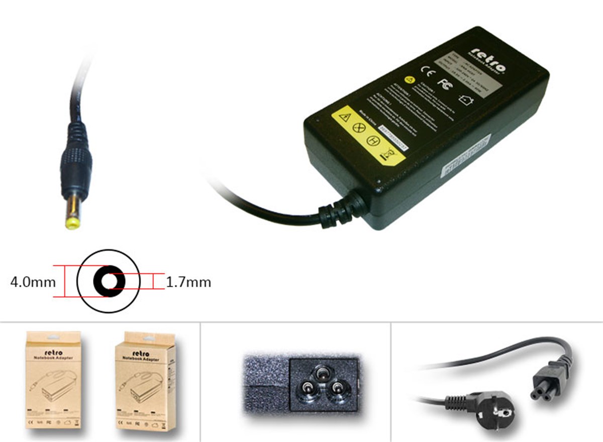 RETRO Hp Compaq Mini WE449AA, NA374AA Notebook Adapt�r RNA-HC07