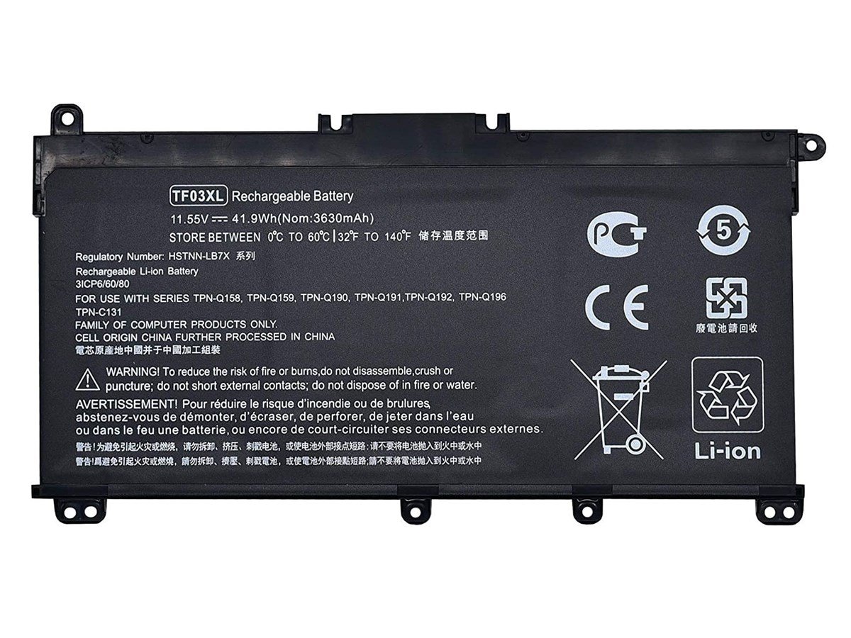 RETRO Hp Pavilion 15-cc, 15-cd, 15-ck, TF03XL Notebook Bataryas�