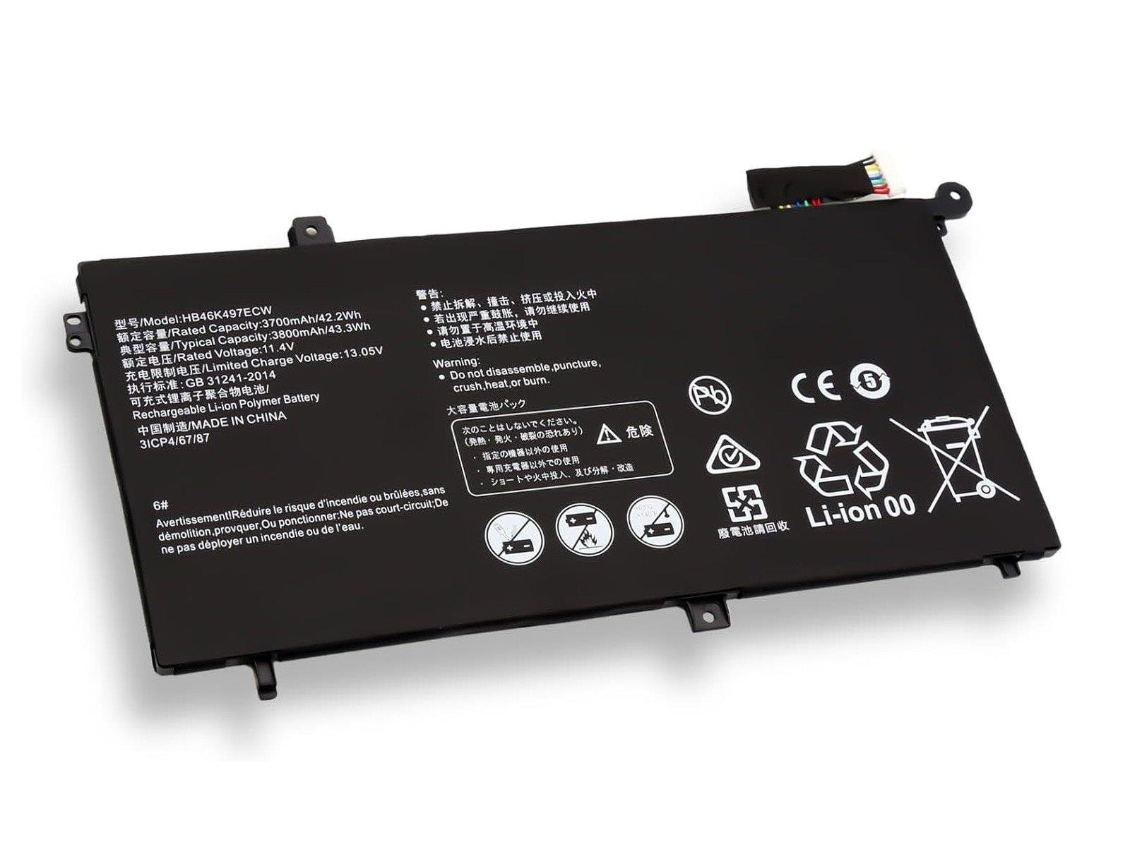 RETRO Huawei MateBook HB46K497ECW Notebook Bataryası