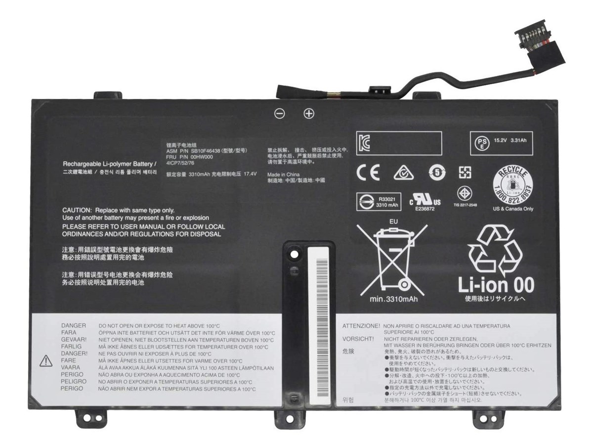RETRO Lenovo ThinkPad Yoga 14 20D, 00HW001 Notebook Bataryas�