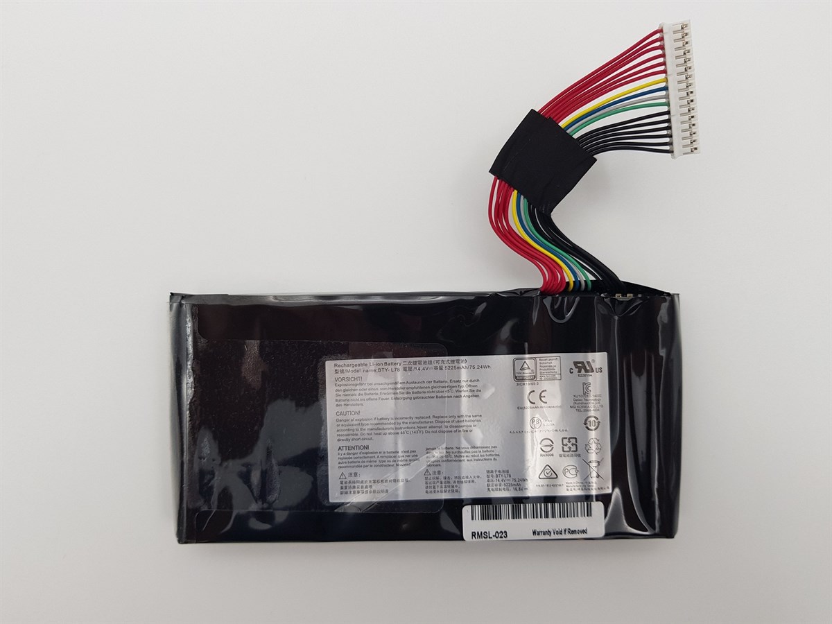RETRO MSI GT62, GT80, BTY-L78 Notebook Bataryas�