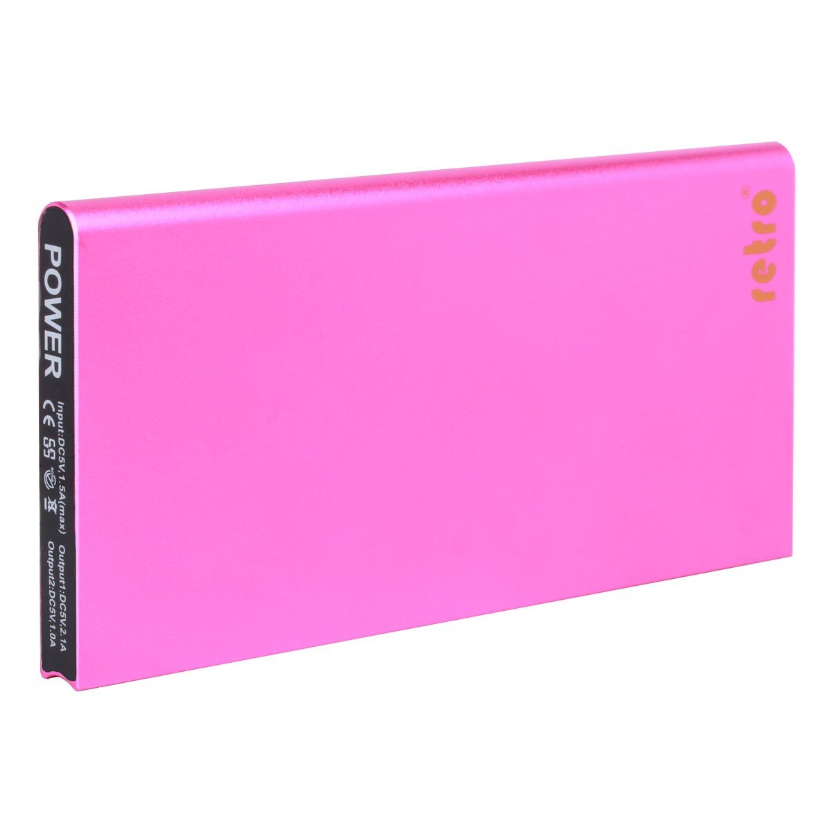 RETRO PowerBank 12000mAh Harici Batarya - Pembe - Ultra Slim