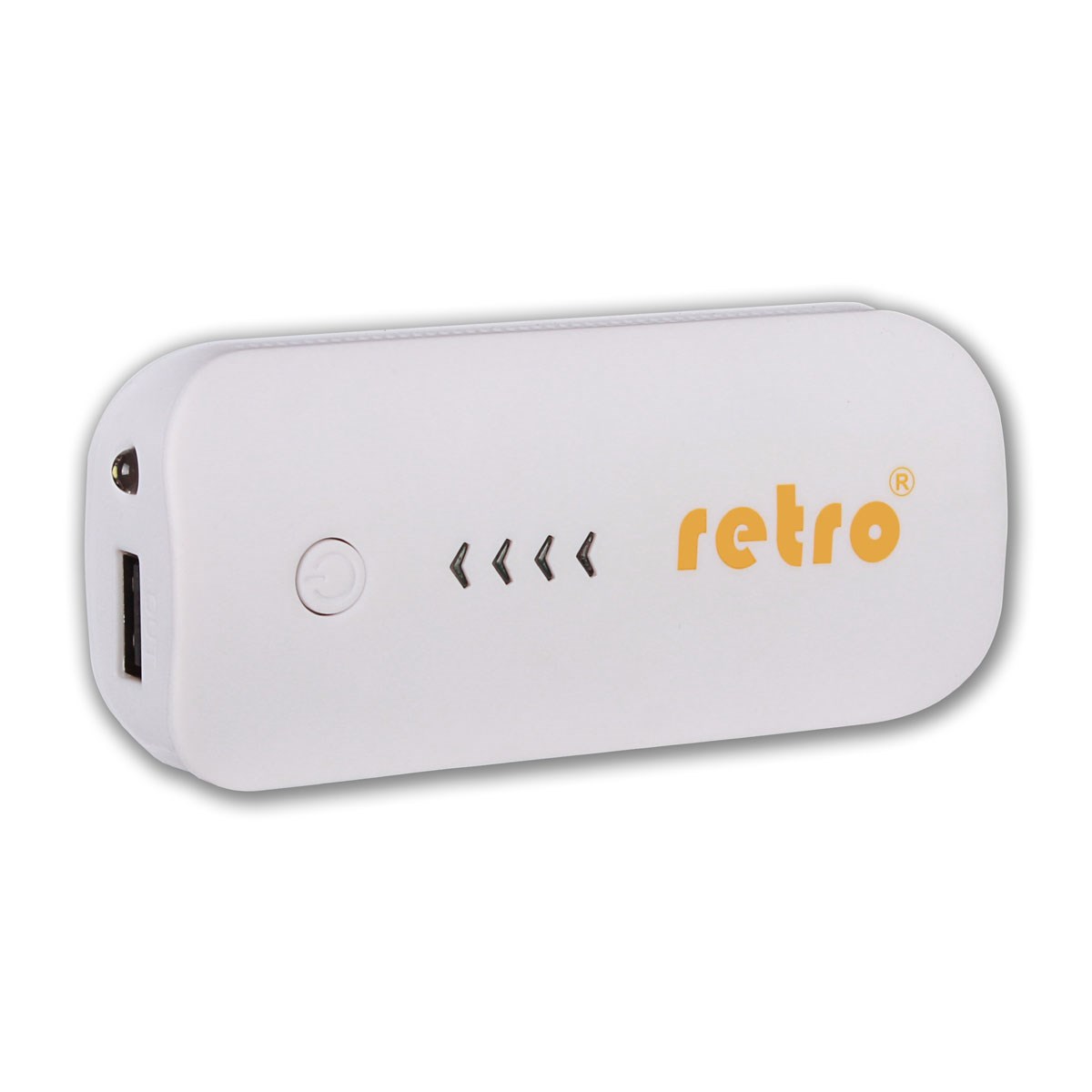 RETRO PowerBank 5600mAh Harici Batarya - Beyaz - Soft Touch