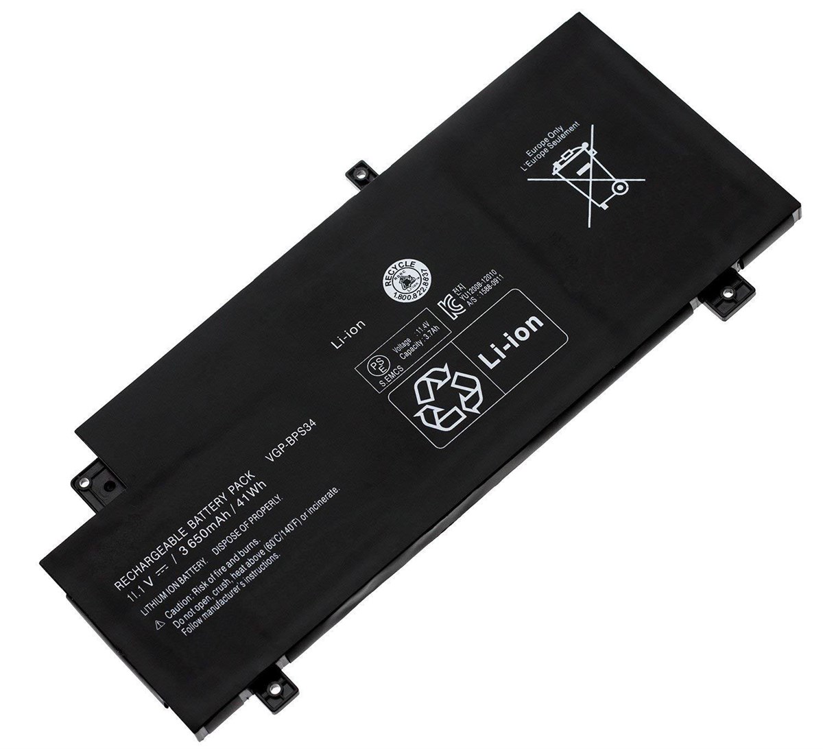 RETRO Sony Vaio SVF14A, SVF15A, VGP-BPS34 Notebook Bataryas�
