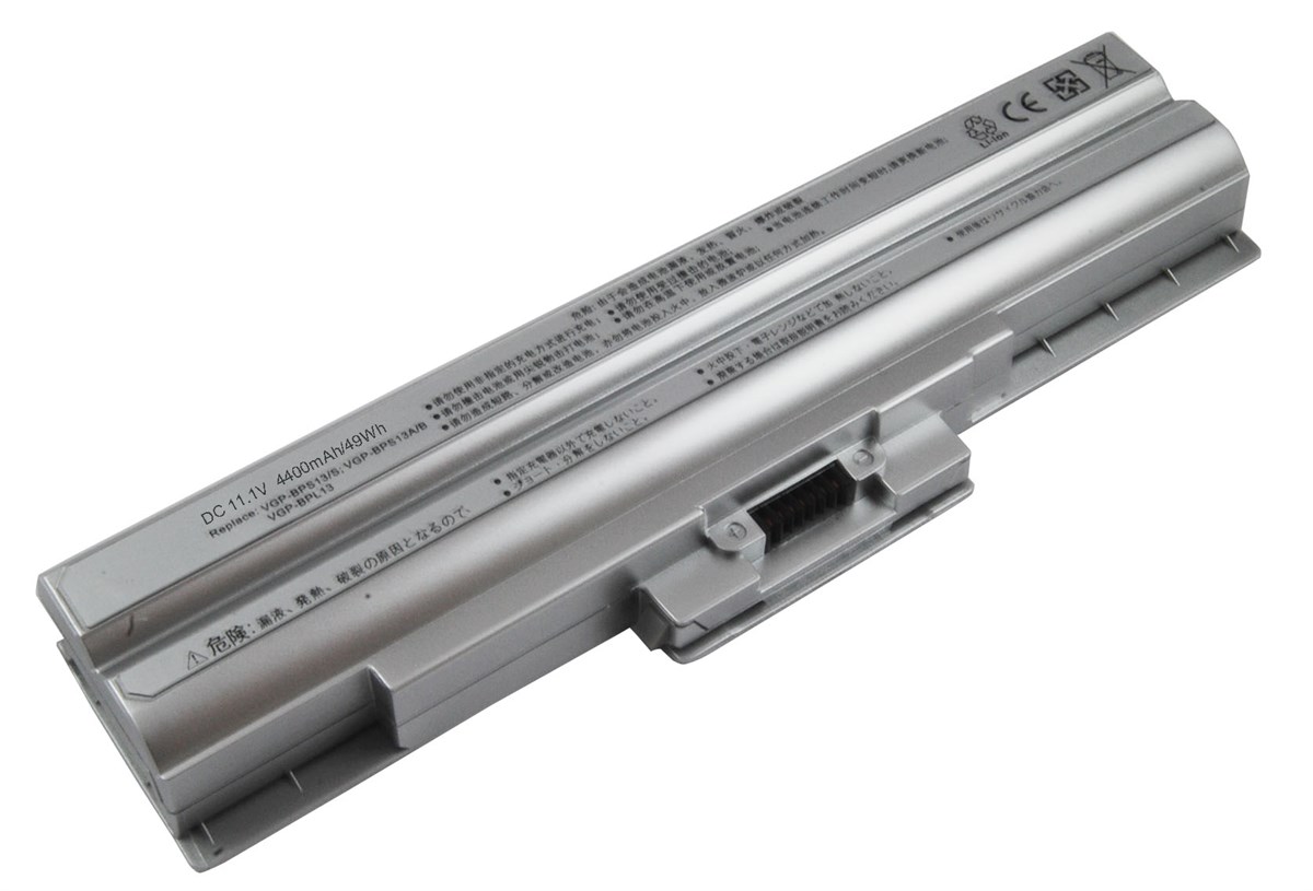 RETRO Sony Vaio VGP-BPS13, VGP-BPS21 Notebook Bataryas� - Silver - 6 Cell