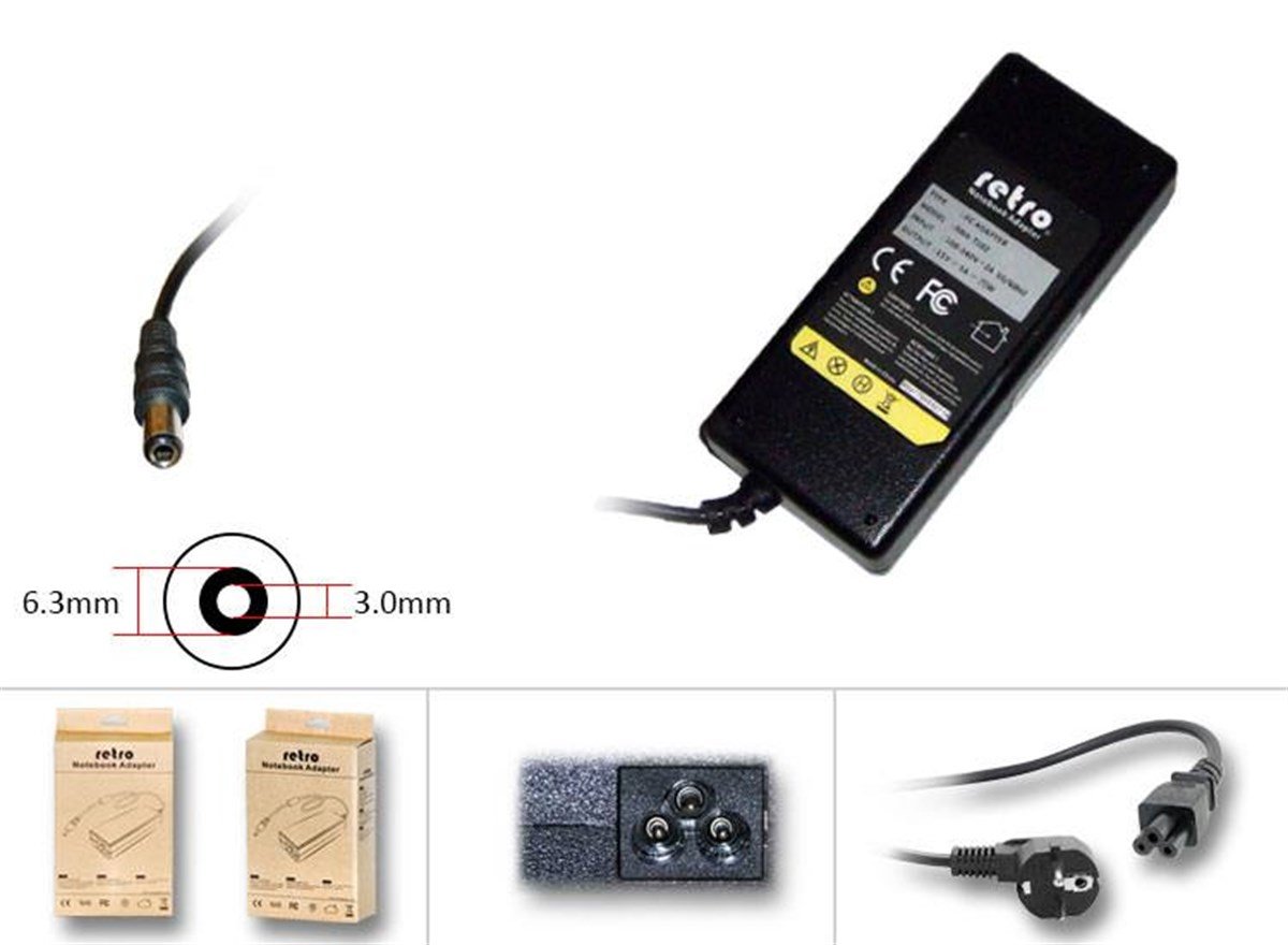 RETRO Toshiba Dynabook 15V 5A 75W PA3378E-3AC3 Notebook Adapt�r RNA-TS02