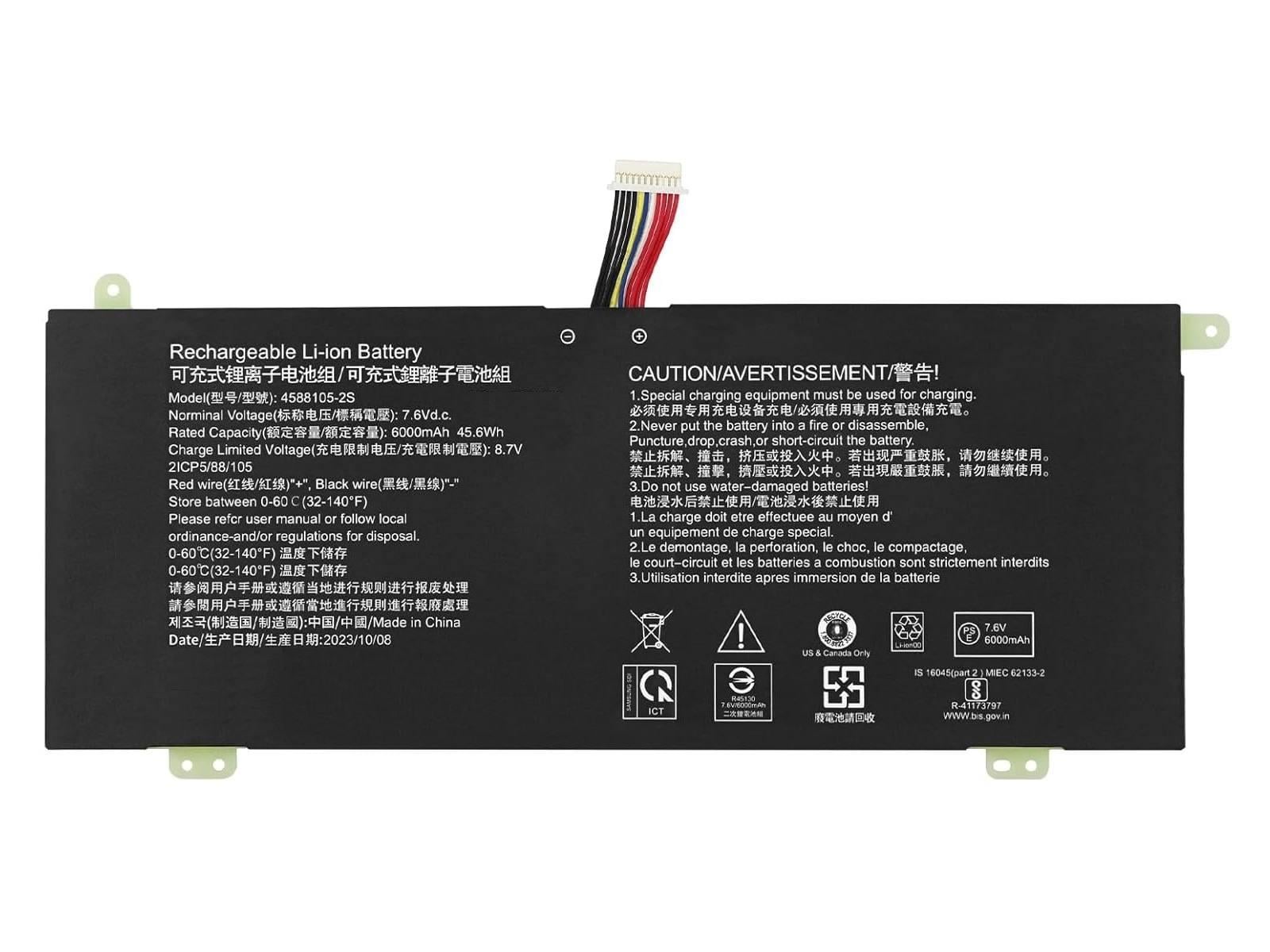 RETRO Toshiba Dynabook Satellite Pro C40-G, 4588105-2S Notebook Bataryası