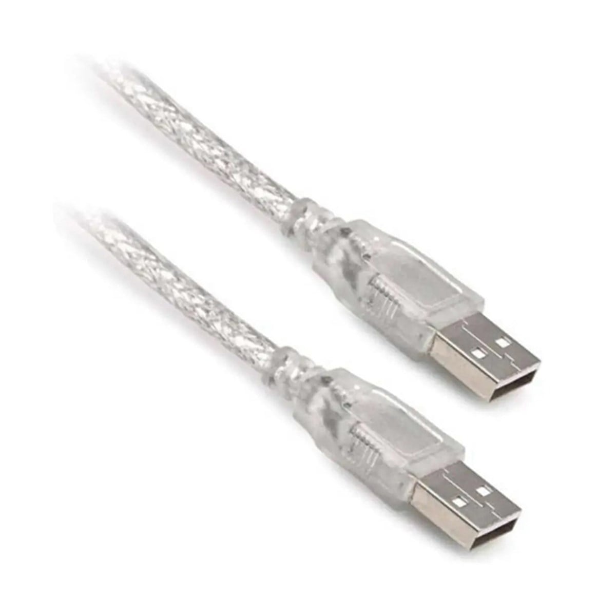 USB ERKEK-ERKEK ŞEFFAF KABLO 3 METRE POWERMASTER