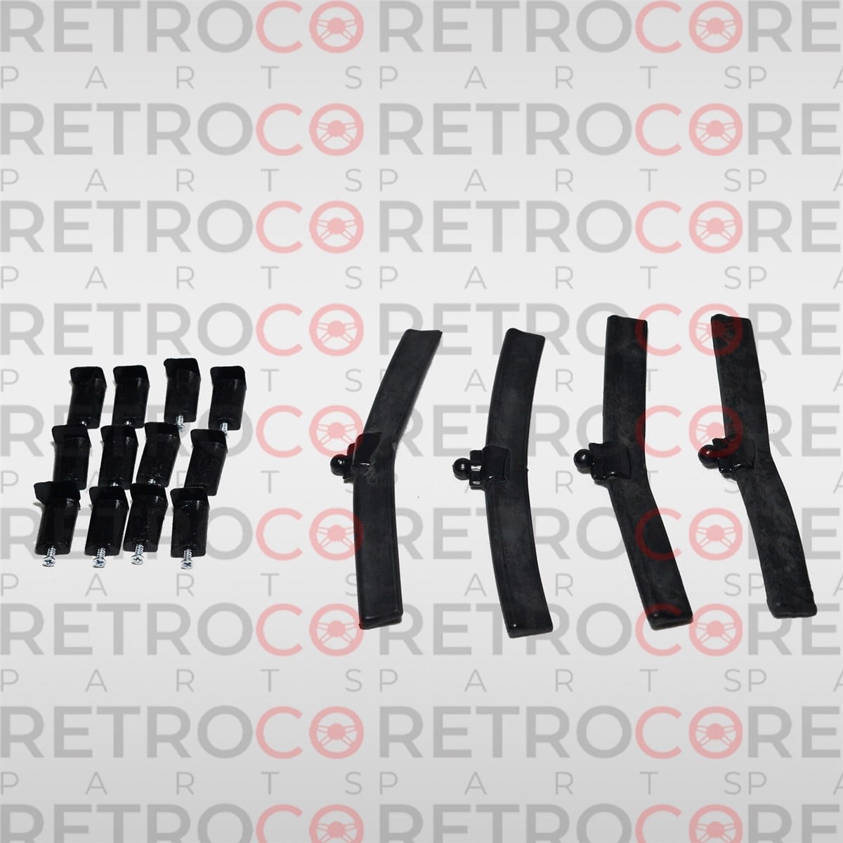 Bmw e30 headlight Wiper Blade 4 Piece Wiper Blade +12 Headlight Ring Clips