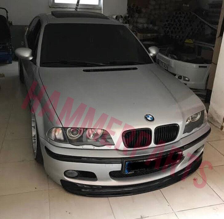 BMW E46 Mtec 3 Series Front Bumper Lip Spoiler M Tech Bumper Splitter Chin Gloss