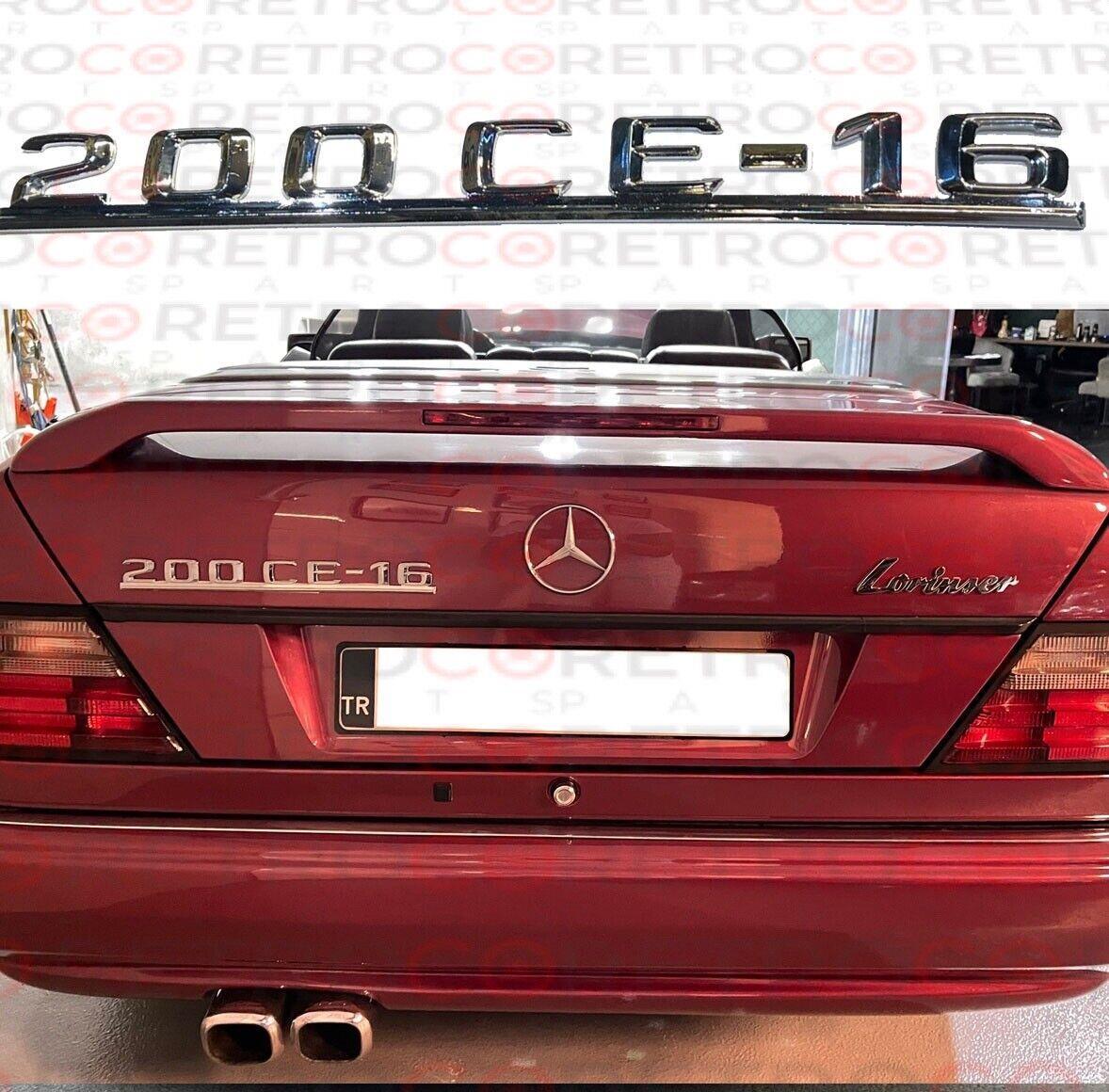 C124 for Mercedes Trunk 200ce-16 200ce16 200ce 16 Emblem Chrome