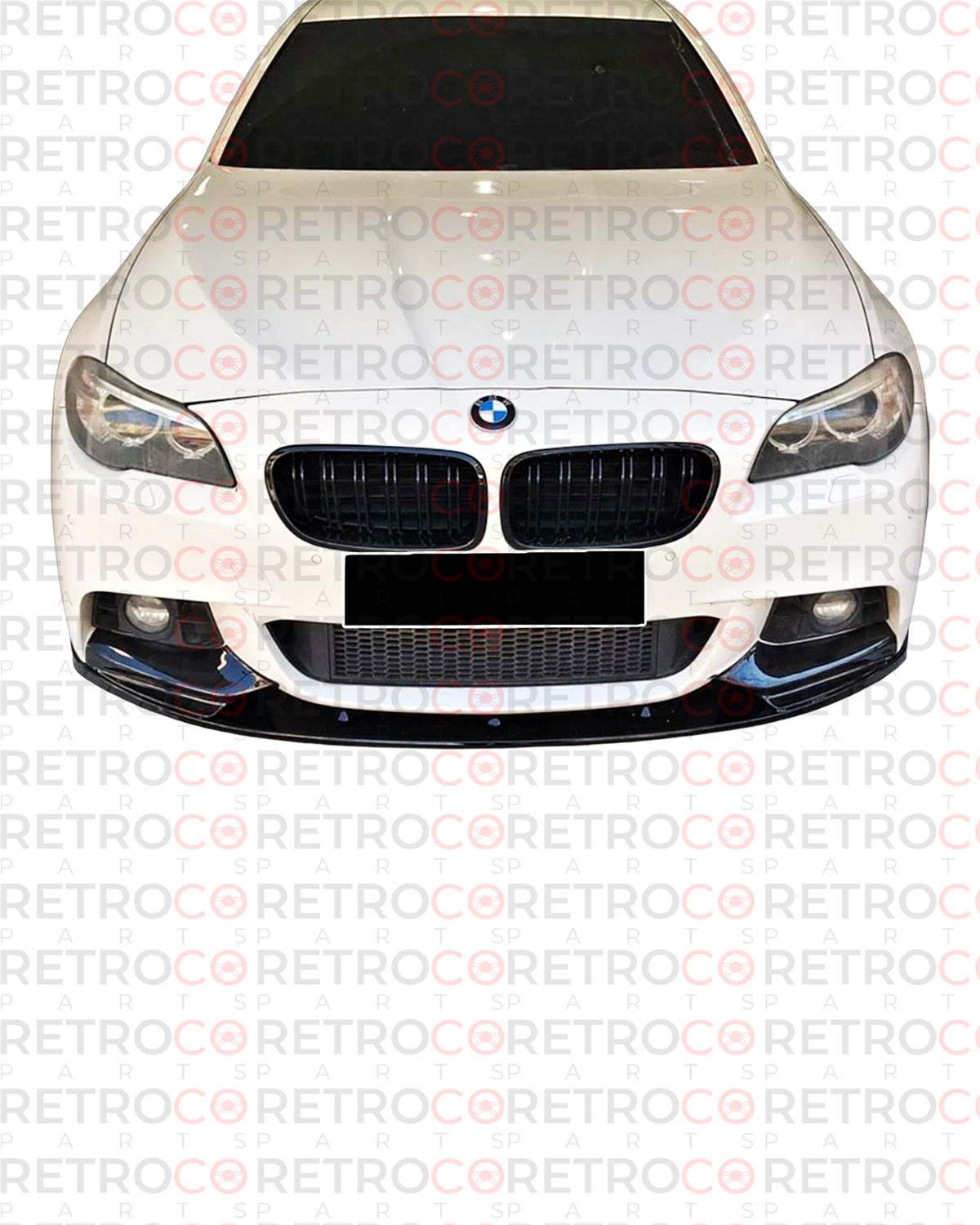 F10 M Performance Front Lip Piano Black Vacuum Plastic  2010-2017 F10-F10 LCI