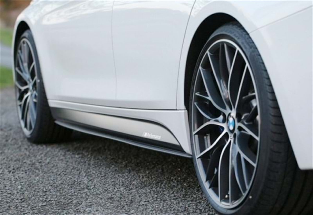 F10 Side Skirt Lower Lip Piano Black Vacuum Plastic  2010-2017 F10-F10 LCI