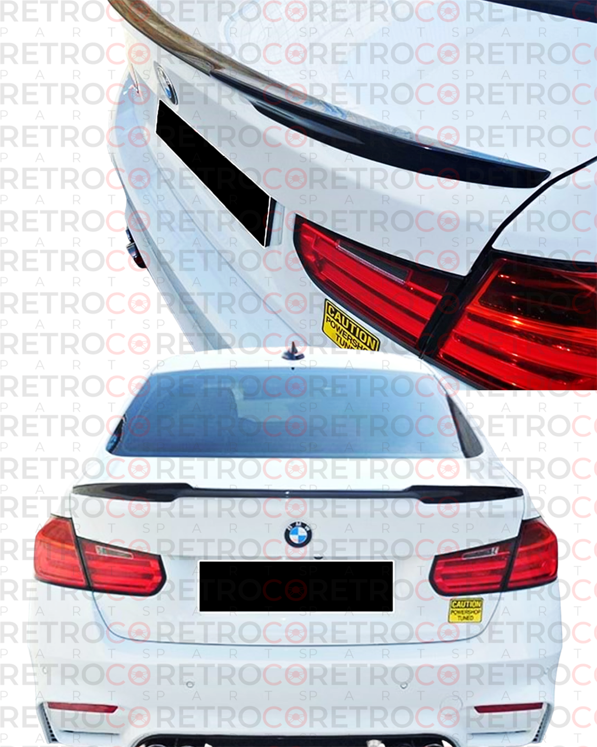 F30 Rear Trunk M4 Spoiler Raw Surface ABS  2012-2018 2012-2018  F30-F30 LCI