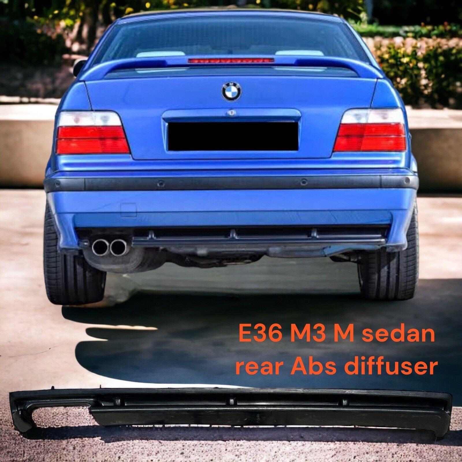 Fits 92-99 BMW E36 Sedan 3-Series M3-Style Rear Bumper Diffuser (ABS Oem Quality