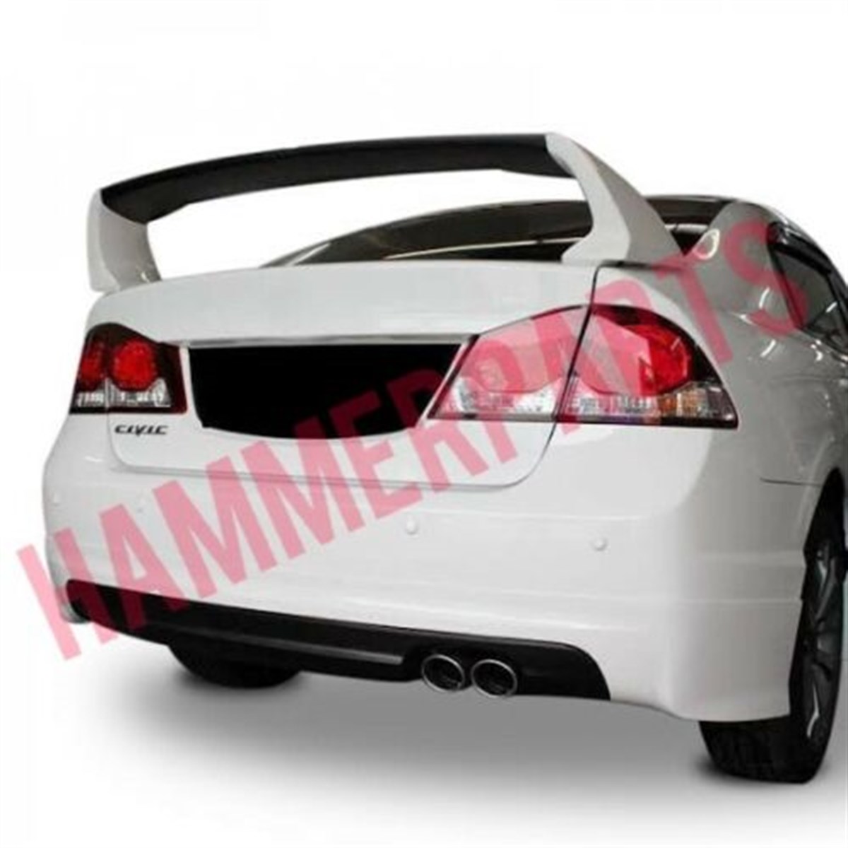 For Acura CSX FD6 (2006-2011) Mugen RR Style Rear Bumper Extension Diffuser