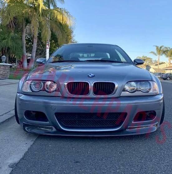 For BMW E46 M3 3 Series M3 And Csl Front Bumper Lip Spoiler Splitter Chin Gloss