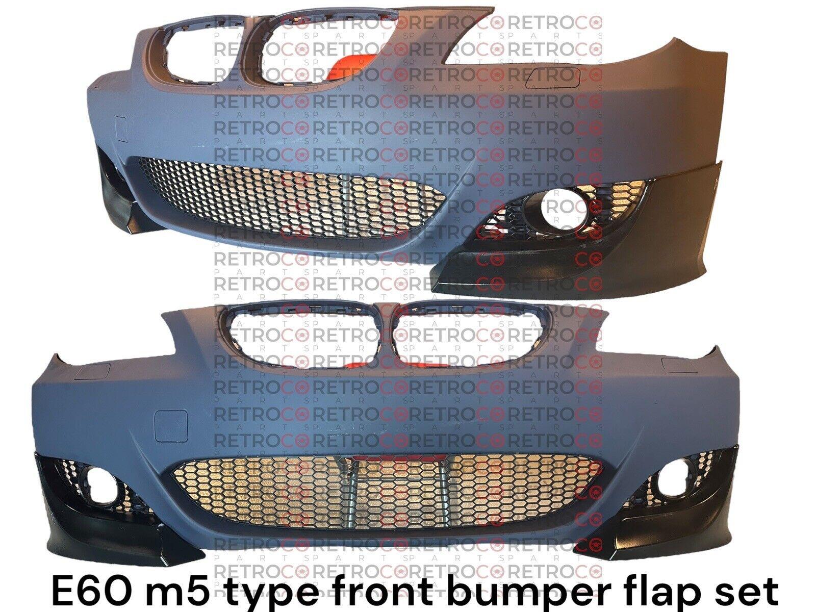 For Bmw E60 m5 type front bumper Lip flap Set Frp Good Quality