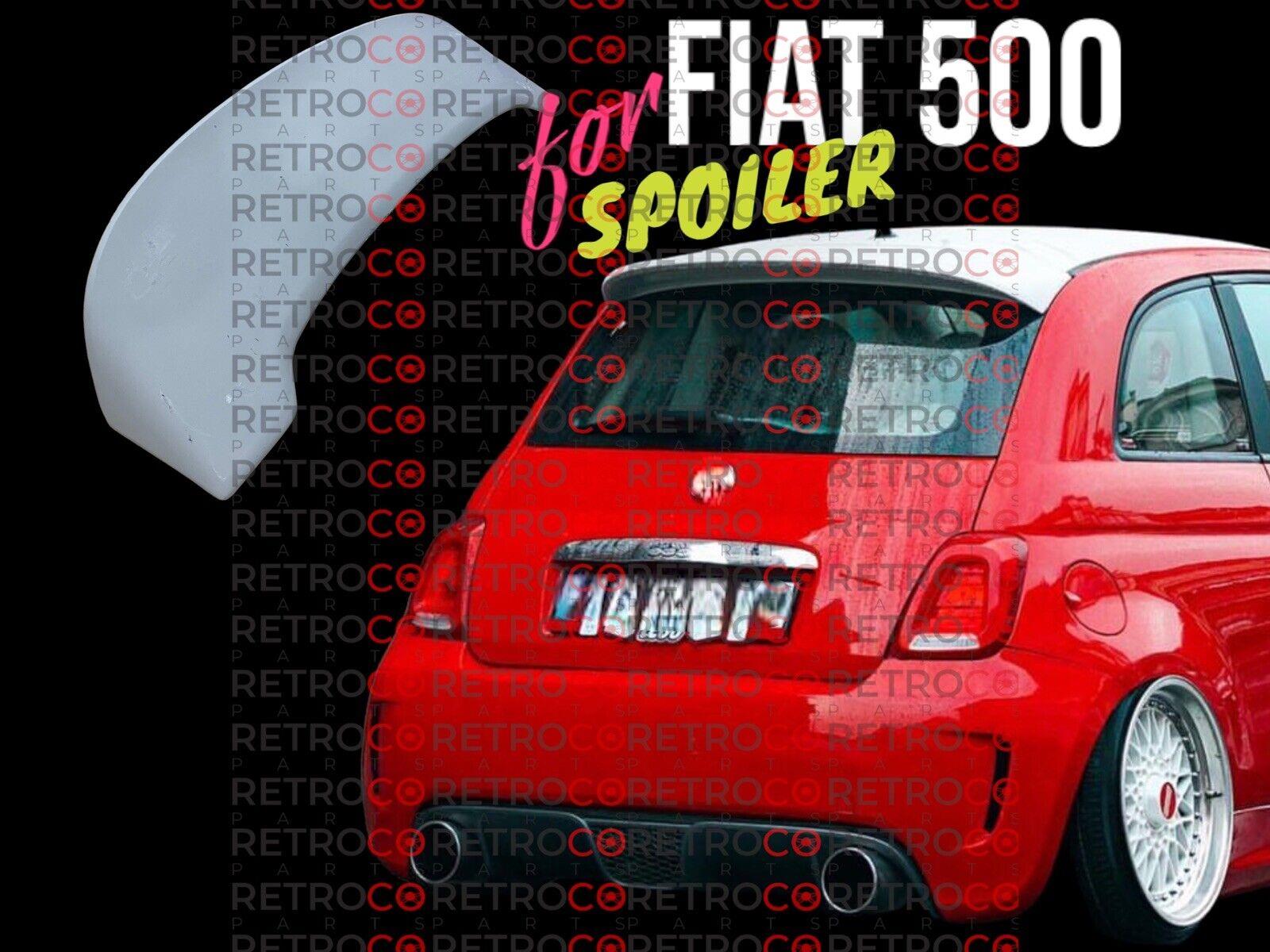 For Fiat 500 For Abarth Type Trunk spoiler 12-17 Rear Roof Spoiler Trunk Primed 