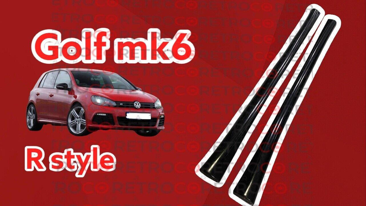 For Volkswagen For Vw Golf 6 R Style Side Skirt Sills Plastic 2008-2012 MK6