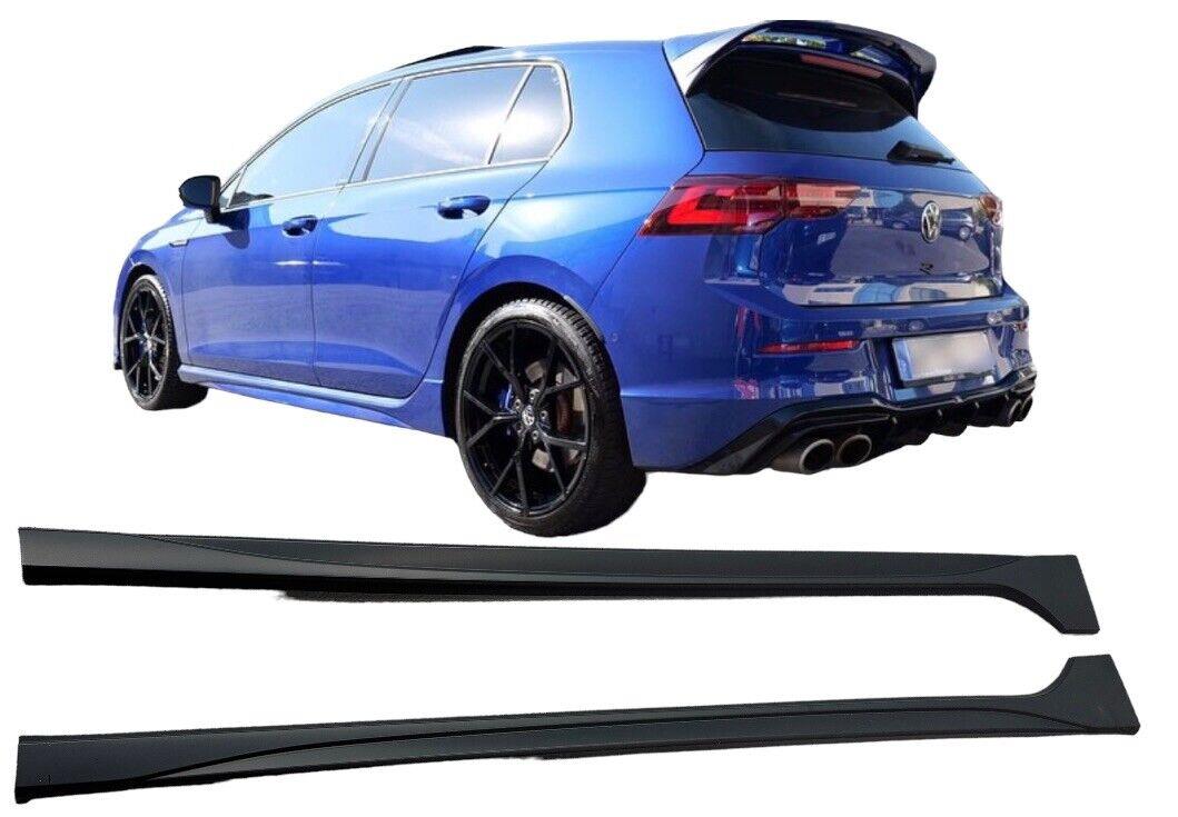 For VW GOLF MK8 R SIDE SKIRT EXTENSIONS FOR R 2019-2023 SKIRTS Set