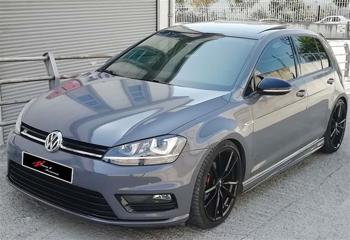 Golf 7 Batman Mirror Cover Piano Black  2012-2019 Mk7 - Mk7 FL