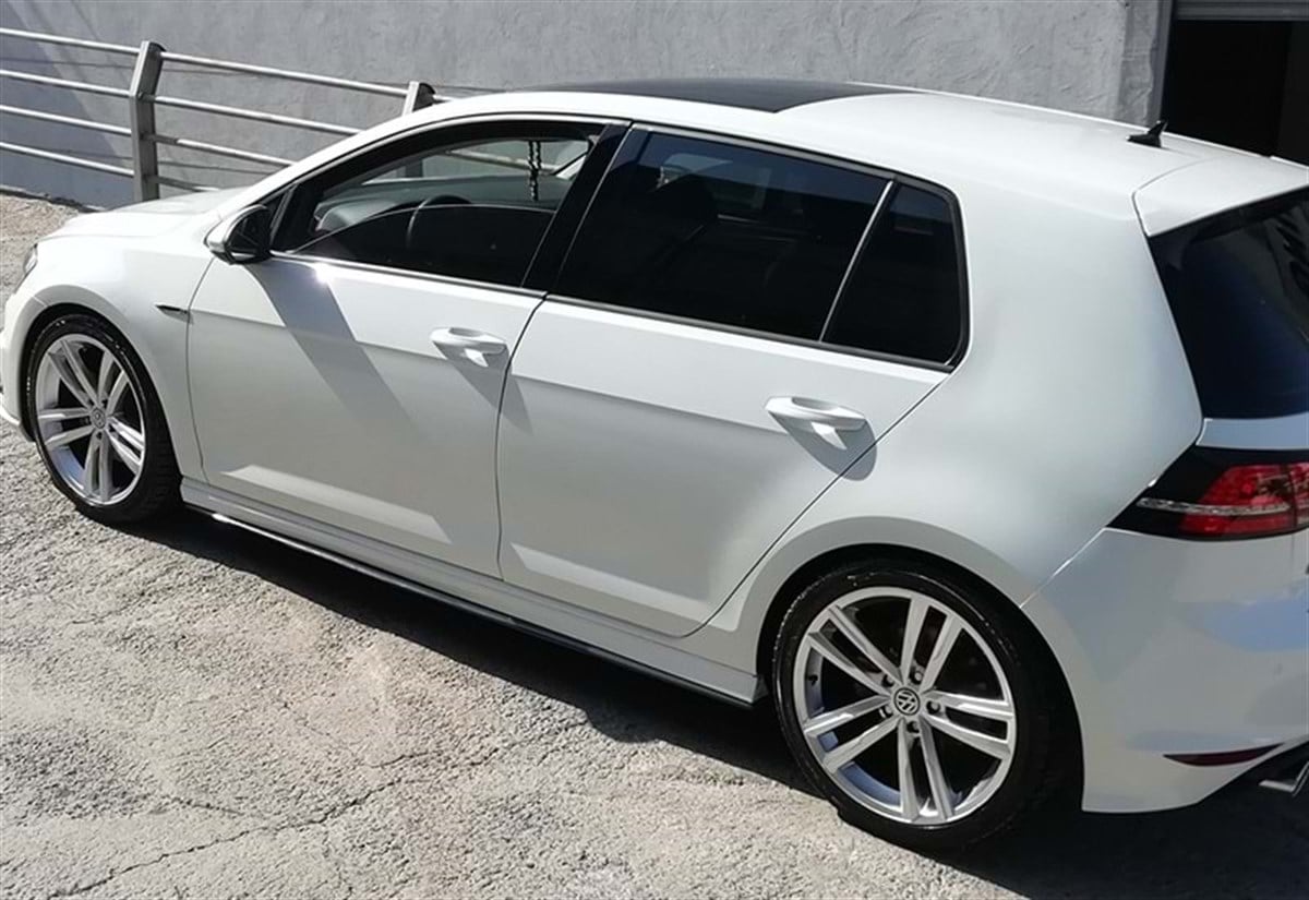 Golf 7 Side Skirt Lower Lip Piano Black Vacuum Plastic  2012-2020 2012-2019  Mk7 - Mk7 FL