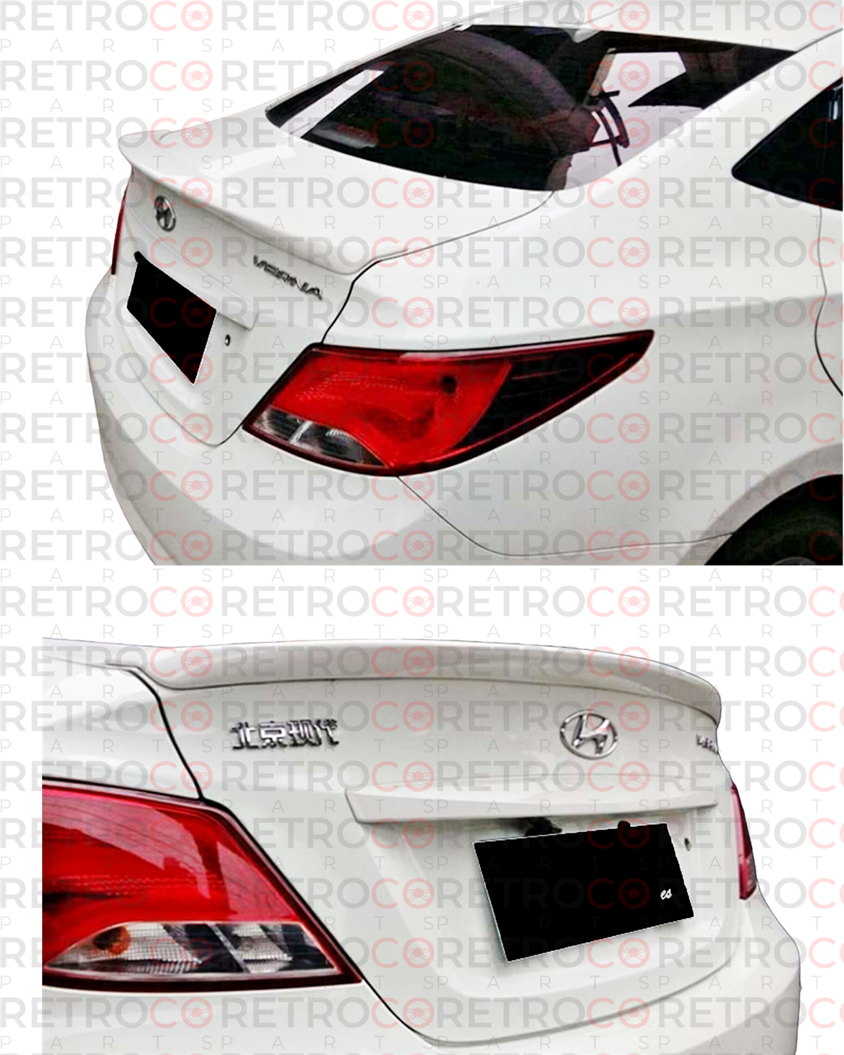 Hyundai Ac. Blue 2011.2018 - Spoiler, Trunk, Sport, Raw Material Surface, ABS Ac. Blue 2011.2018