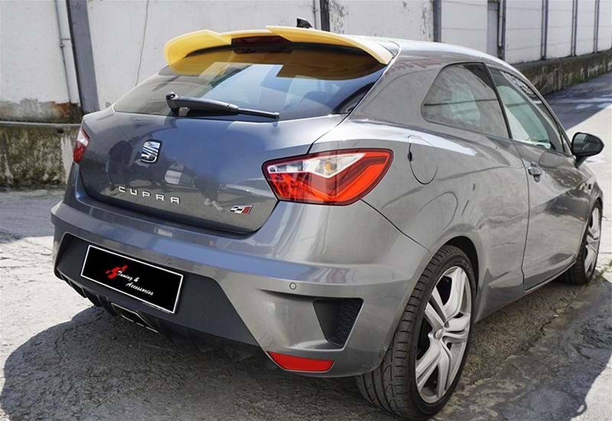 ibiza Mk4 Cupra Style Roof Spoiler Raw Surface ABS  2008-2017 (2 Door) 2008 - 2012.2015 - 2017  Ibiza Mk4, Mk4 FL - 2D