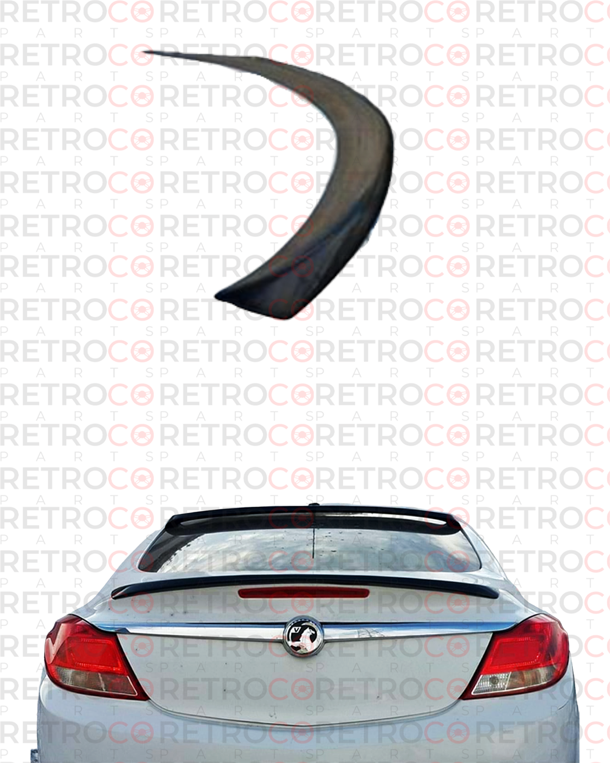 Opel Insignia 2008.2013 AS - Spoiler, Tailgate, OPC St. Anatomic, Raw Material Surface, ABS