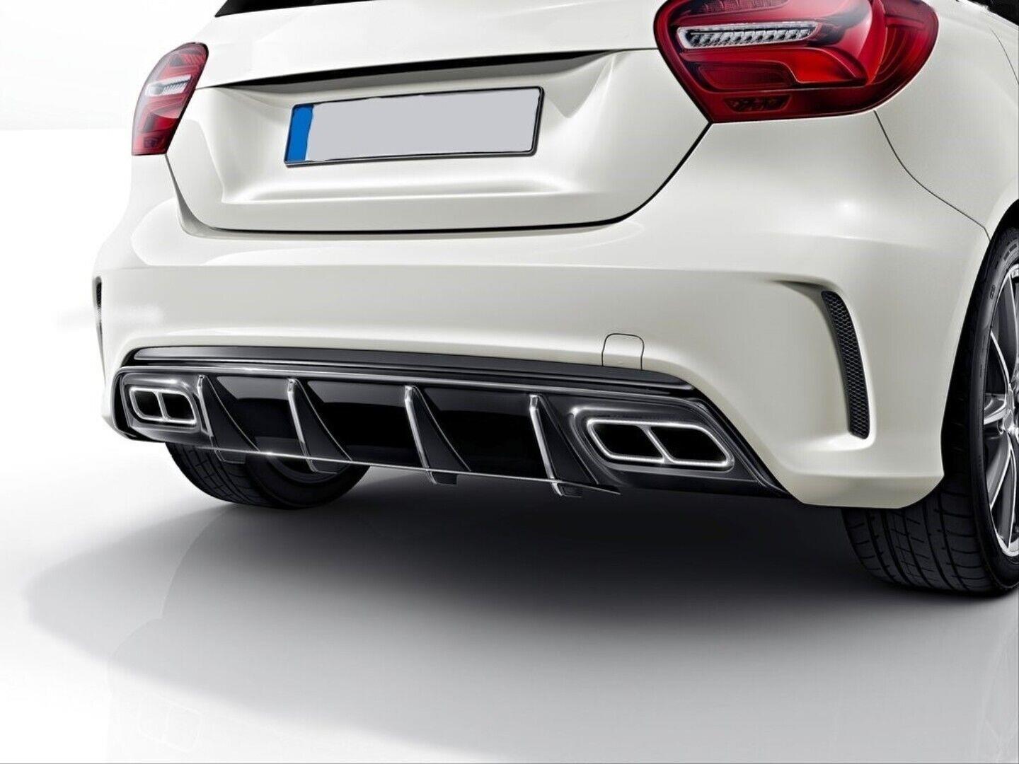 Rear Diffuser Lip Spoiler Fit For Mercedes W176 A200 A250 A45 2016-2018