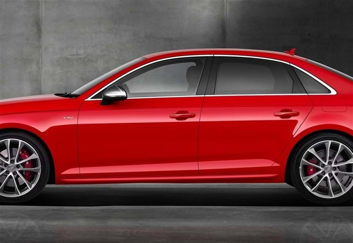 A4 B8 Sportback S Line Side Skirts Piano Black Vacuum Plastic  2008 - 2015