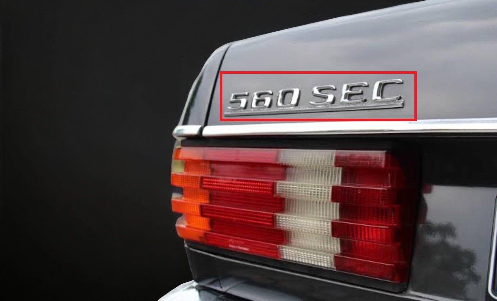 C126 for Mercedes Trunk 560sec 560 Sec Emblem Chrome