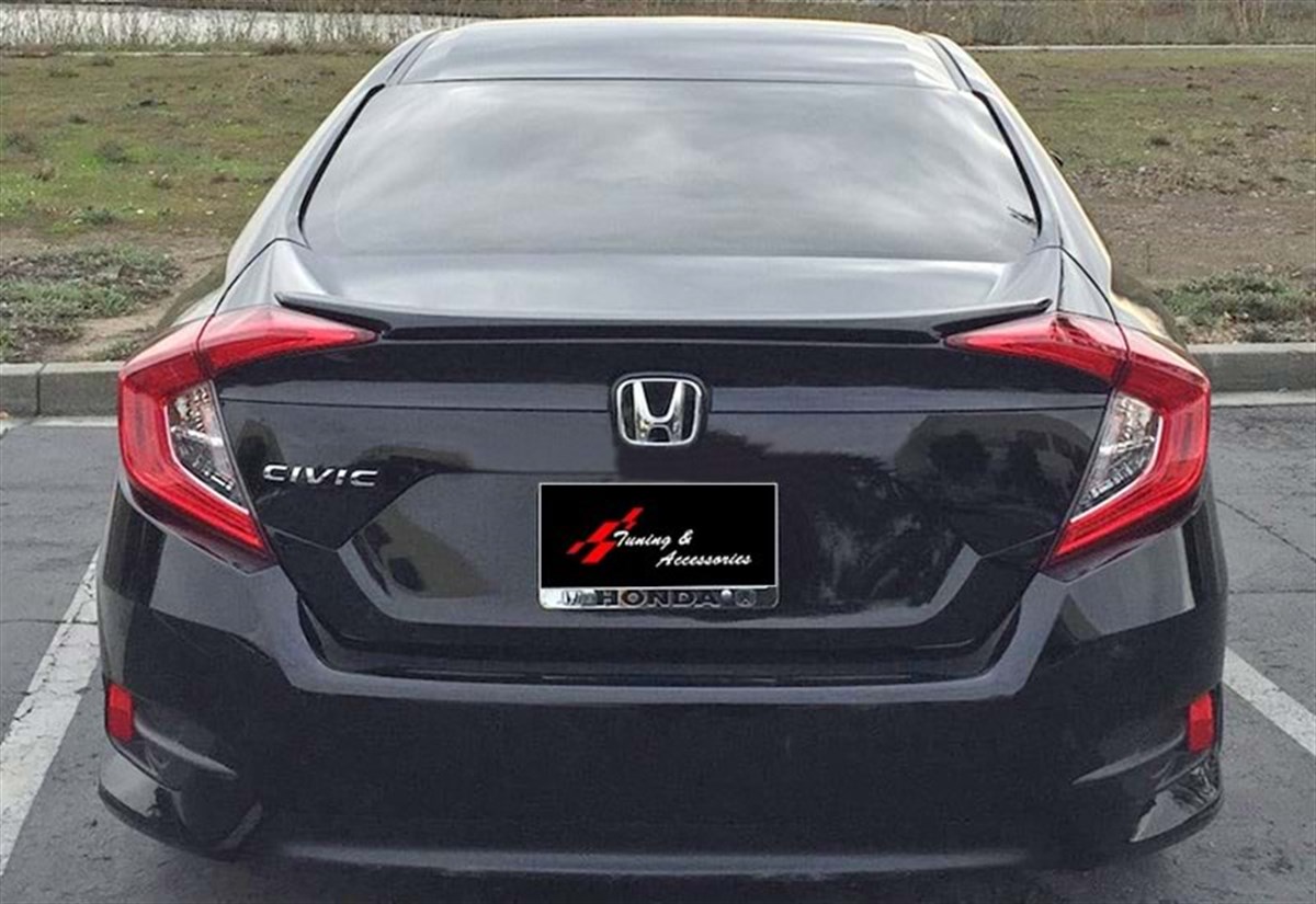 Civic FC5 Rear Trunk Anatomic Spoiler Raw Surface ABS  2016-2021 2016.2018 - 2019. ....  Civic FC5, FC5 FL