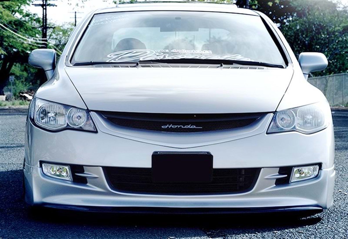 Civic FD6 Mugen Model Front Lip Raw Surface Vacuum Plastic  2006-2009 fd6