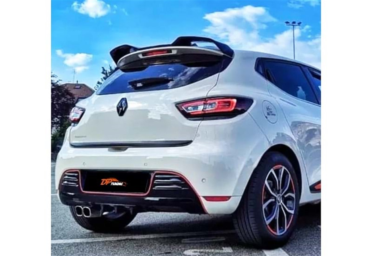 Clio 4 RS Type Spoiler, Roof, Raw Product Surface, ABS 2012 - 2019  4 - 4 FL