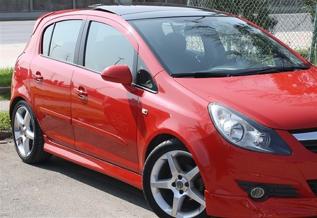 Corsa D OPC Line Side Skirts Raw Surface Vacuum Plastic  2006-2014 D D FL