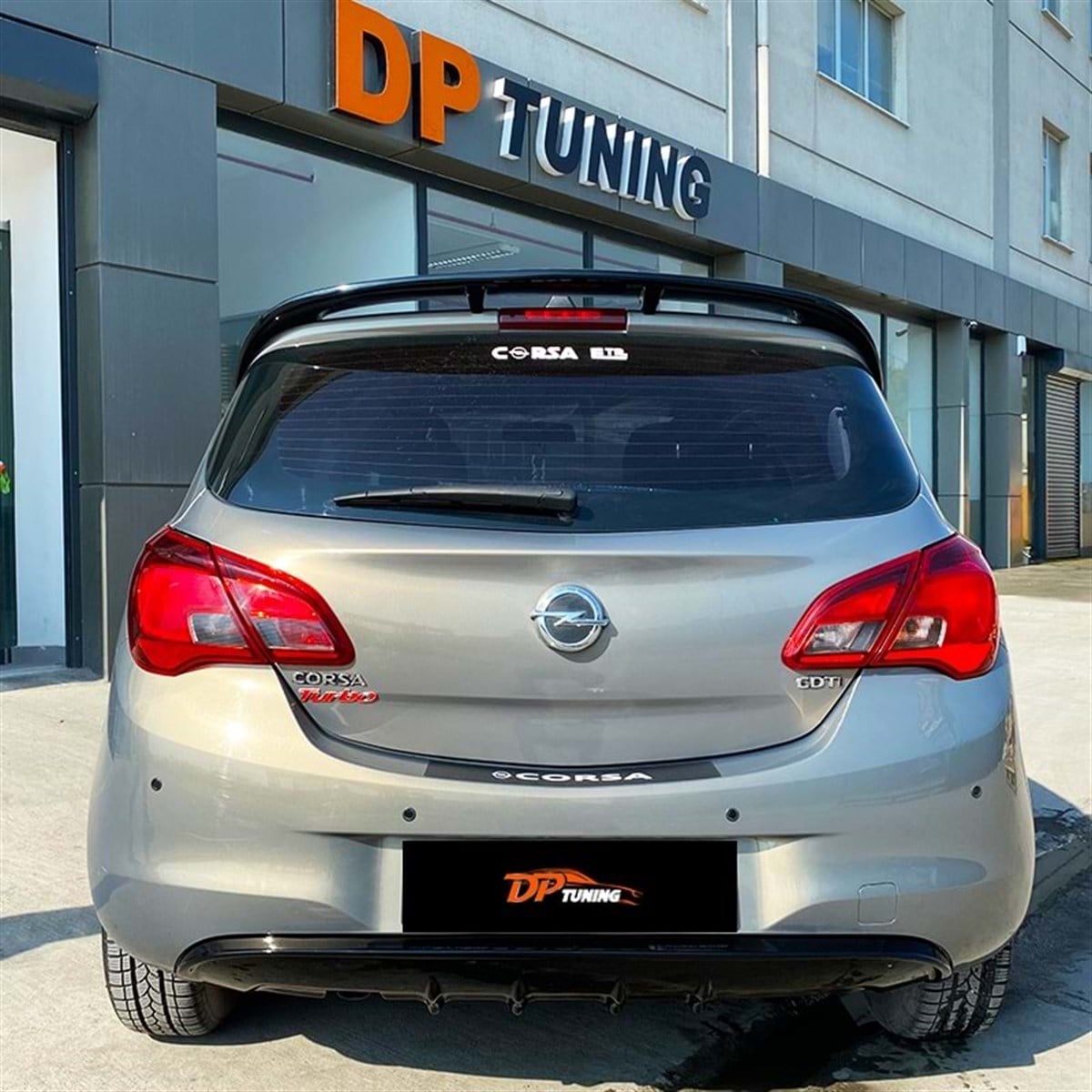 Corsa E Spoiler, Roof, Sport, Raw Product Surface, FRP