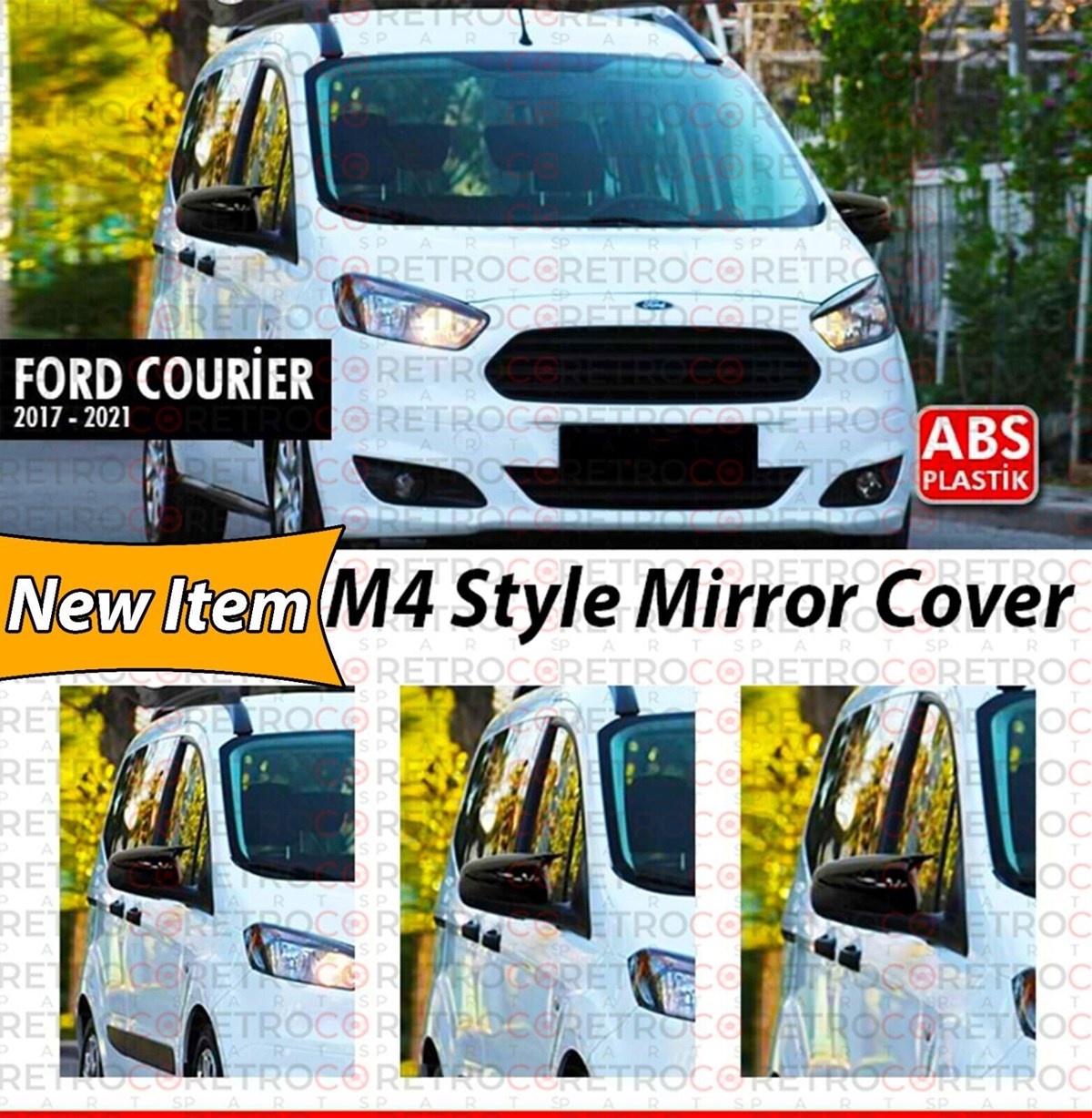 Courier Batman Mirror Cover Piano Black  2018-2021