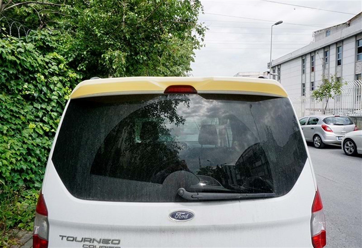Courier Race Style Roof Spoiler Raw Surface ABS  2014 - 2014.2018 - 2018. ....  Transit Courier