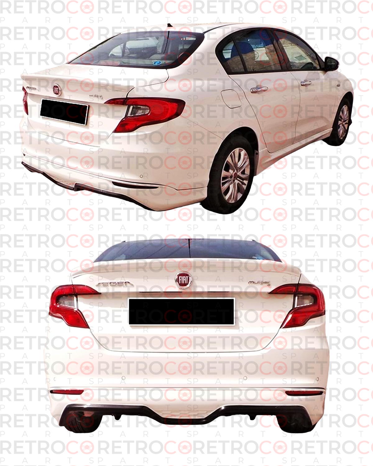 Egea Sedan Rear Bumper Lip Without Output Vacuum Plastic  2015 - LATER SEDAN