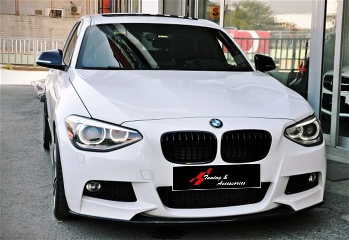 F20 M Performance Front Lip Piano Black Vacuum Plastic  2011-2014 f20