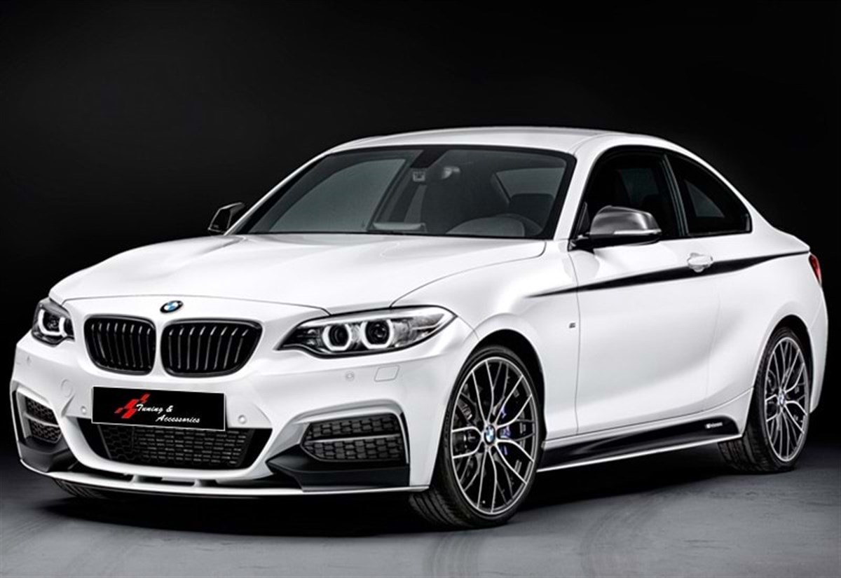 F22 M Performance Front Lip Piano Black Vacuum Plastic  2013 - Later